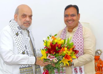 मुख्यमंत्री श्री भजनलाल शर्मा की केन्द्रीय गृहमंत्री श्री अमित शाह से मुलाकात