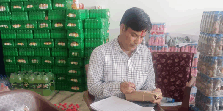 ” शुद्ध आहार, मिलावट पर वार ” अभियान के तहत कार्यवाही