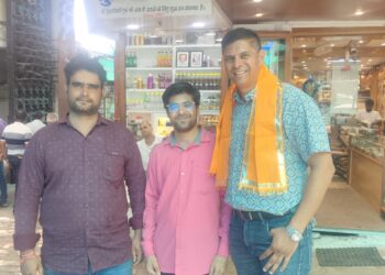 राजस्थान क्रिकेट एसोसिएशन के सीनियर सलेक्शन कमेटी के सदस्य शैलेंद्र सिंह गहलोत पहुंचे नाथद्वारा