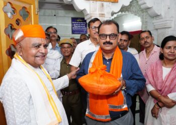 राजसमंद के नवीन जिला कलेक्टर अरुण कुमार हसीजा ने किए श्रीनाथजी के दर्शन