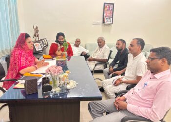 सांसद महिमा कुमारी का आरएसएस कार्यकर्ताओं ने जताया आभार