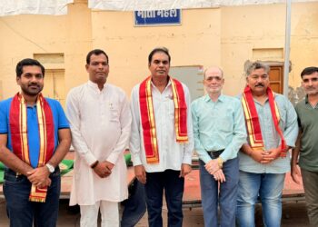 राजस्थान क्रिकेट एसोसिएशन की एडहॉक कमेटी ने किया मिराज स्टेडियम का निरीक्षण, श्रीनाथजी के किए दर्शन