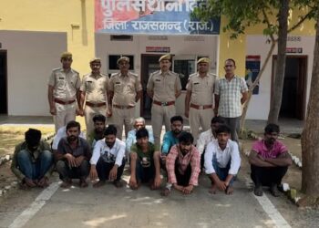 राजसमन्द : जिले में 15 थानो की पुलिस ने डाली 220 ठिकानो पर रेड, 120 अपराधियों को पकड़ा