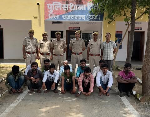 राजसमन्द : जिले में 15 थानो की पुलिस ने डाली 220 ठिकानो पर रेड, 120 अपराधियों को पकड़ा