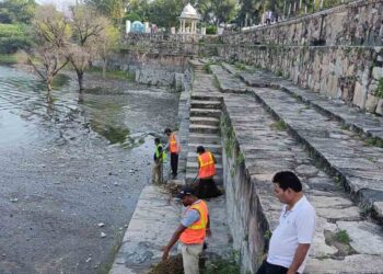 हर घर तिरंगा” अभियान : इरिगेशन पाल पर चला विशेष स्वच्छता अभियान, राजसमंद झील को मिली नई आभा