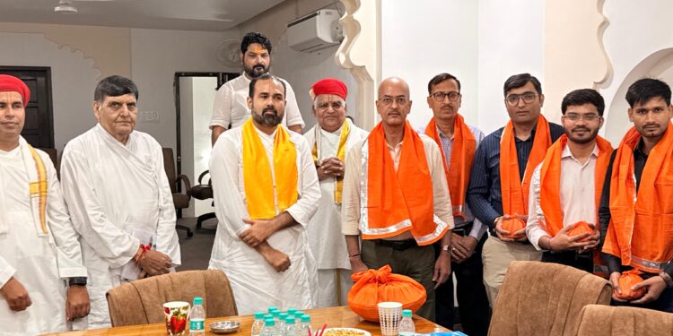 श्री विशाल बावा ने विश्वराज सिंह मेवाड़ को नाथद्वारा के विकास एवं मंदिर से जुड़े विषयों में पूर्ण सहयोग देने का किया वादा