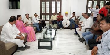 विधायक दीप्ति माहेश्वरी ने मार्बल ओनर्स एसोसिएशन के पदाधिकारियों से मार्बल उद्योग की समस्याओं पर की चर्चा