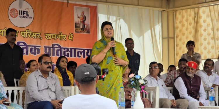 सांसद महिमा कुमारी मेवाड़ का खमनोर दौरा, किया उद्यान का लोकार्पण व नंदसमंद बांध का निरीक्षण