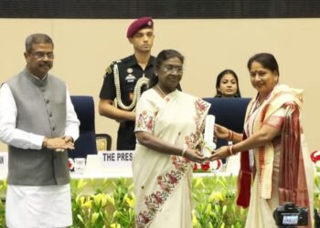 राष्ट्रीय शिक्षक पुरस्कार- 2025 : राष्ट्रपति ने राजस्थान की श्रीमती नीलम यादव को किया राष्ट्रीय शिक्षक पुरस्कार से सम्मानित