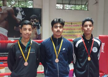 बॉक्सिंग प्रतियोगिता में महाराणा मेवाड़ पब्लिक स्कूल  की टीम ने जीते पदक