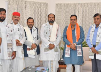 श्री विशाल गोस्वामी ने की मुख्यमंत्री भजनलाल शर्मा से स्नेह भेंट