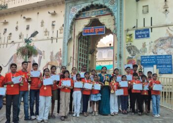 राजस्थान प्रोडिजी २०२८ में नाथद्वारा के नन्हे होनहारों का शानदार प्रदर्शन, नाइशा वरेनिया बनी चैंपियन